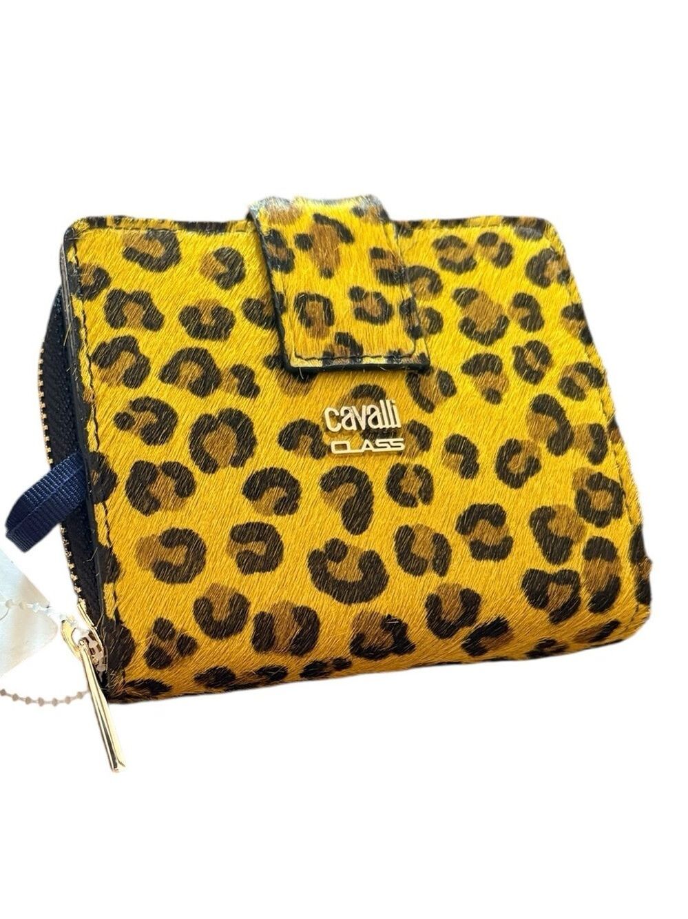 ROBERTO CAVALLI Pony Hair & Leather Wallet NWT